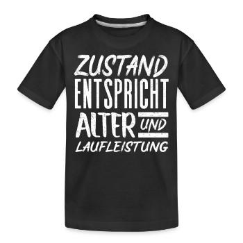 Respektieren Das Alter, - Kinder Premium Bio T-Shirt - Schwarz - Vorne