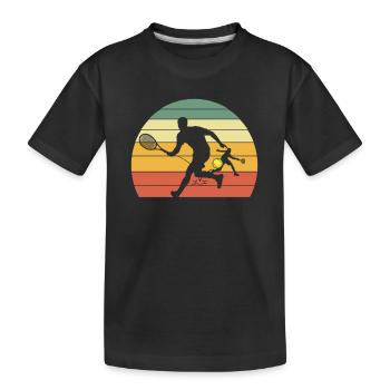 paddle tennis paddleball padel tennis joueur de - T-shirt bio Premium Enfant - noir - Devant