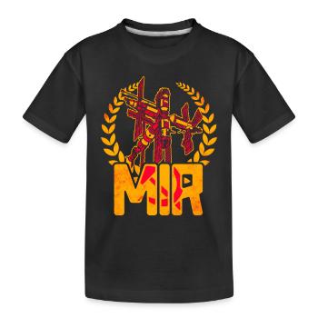 Mir Space Station - Kids' Premium Organic T-Shirt - black - Front