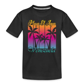 Playa El Aqua Venezuela - T-shirt bio Premium Enfant - noir - Devant