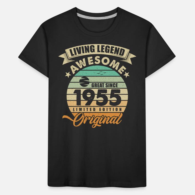1955 Anniversaire T-shirt bio Premium Enfant