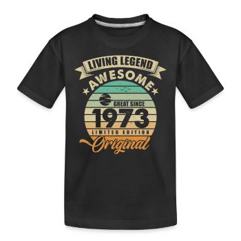 1973 Anniversaire Retro Orginal - T-shirt bio Premium Enfant - noir - Devant