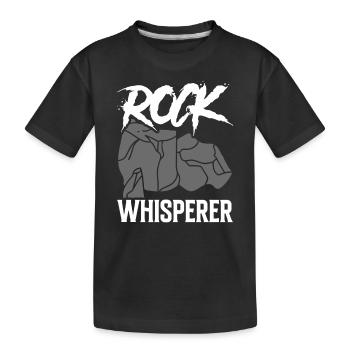 Rock Stone Whisperer Géologue Profession Géologie - T-shirt bio Premium Enfant - noir - Devant