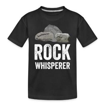 Rock Stone Whisperer Géologie Profession Géologue - T-shirt bio Premium Enfant - noir - Devant