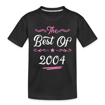 2004 best of - Kinder Premium Bio T-Shirt - Schwarz - Vorne