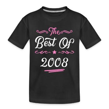 2008 best of - Kinder Premium Bio T-Shirt - Schwarz - Vorne
