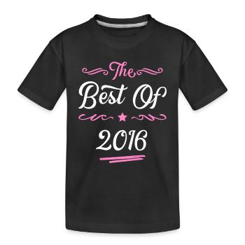 2016 best of - Kinder Premium Bio T-Shirt - Schwarz - Vorne