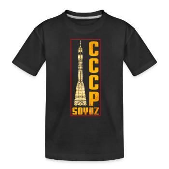 Soyouz - Missile soviétique - T-shirt bio Premium Enfant - noir - Devant