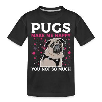 Carlin Carlin Carlins Carlins Amateurs de chiens - T-shirt bio Premium Enfant - noir - Devant