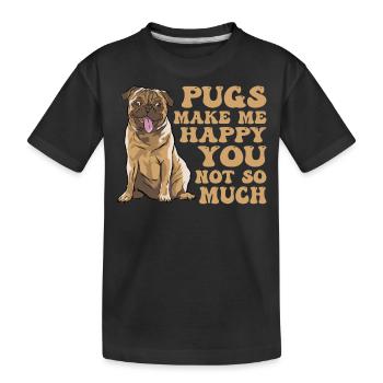 Carlin Carlin Carlins Carlins Amateurs de chiens - T-shirt bio Premium Enfant - noir - Devant