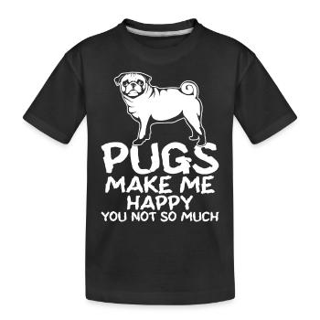 Carlin Carlin Carlins Carlins Amateurs de chiens - T-shirt bio Premium Enfant - noir - Devant