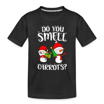 Père Noël Bonhomme de neige Vacances - T-shirt bio Premium Enfant - noir - Devant
