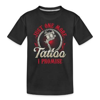 Only a tattoo promised artist - Kids' Premium Organic T-Shirt - black - Front