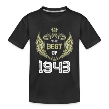 1943 best of - Kinder Premium Bio T-Shirt - Schwarz - Vorne
