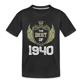 1940 best of - Kids' Premium Organic T-Shirt - black - Front