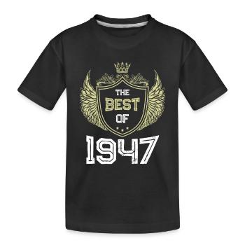 1947 best of - Kinder Premium Bio T-Shirt - Schwarz - Vorne