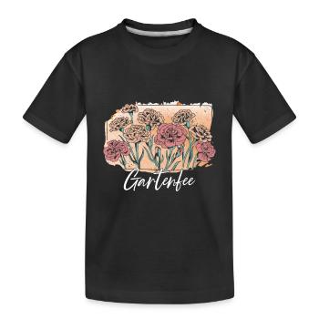 Gartenfee Garten Gärtner - Kinder Premium Bio T-Shirt - Schwarz - Vorne