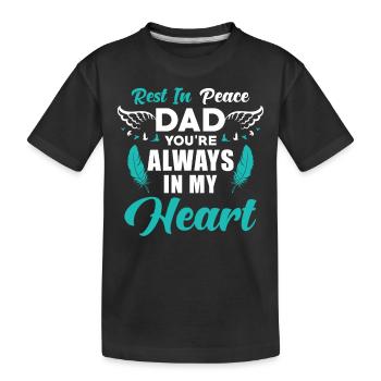 Mémoire du Père - T-shirt bio Premium Enfant - noir - Devant