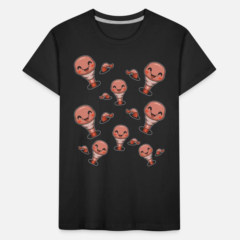 Compost Worms Nice Worm Funny Wur T-shirt bio Premium Enfant