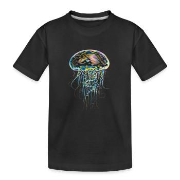 Jellyfish - Kids' Premium Organic T-Shirt - black - Front