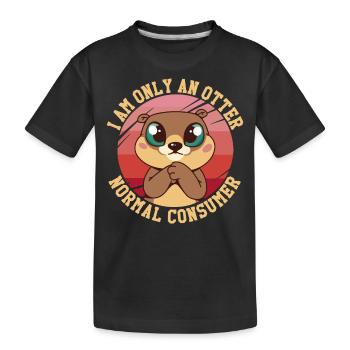 Martre d’eau de loutre Martre Martre Martre - T-shirt bio Premium Enfant - noir - Devant