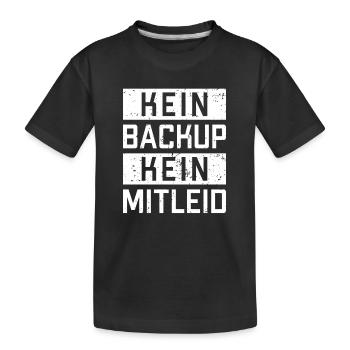 Pas de sauvegarde Pas de pitié Admin Exploitation - T-shirt bio Premium Enfant - noir - Devant