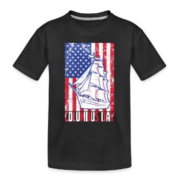 Columbus Day - Kids' Premium Organic T-Shirt - black - Front