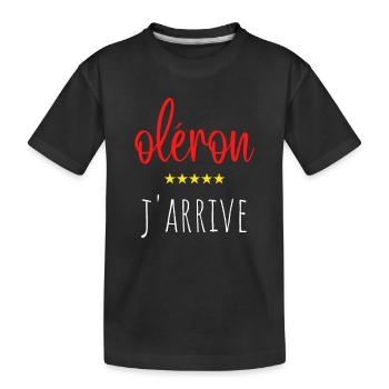 oléron j arrive - T-shirt bio Premium Enfant - noir - Devant
