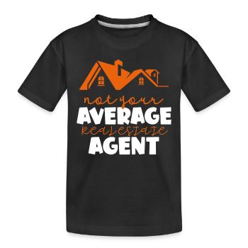 Nicht Ihr Durchschnittlicher Immobilienmakler - Kinder Premium Bio T-Shirt - Schwarz - Vorne
