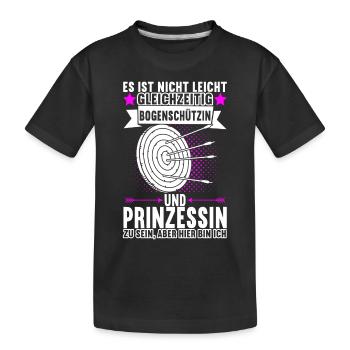 Bogenschießen Bogenschütze Arrow - Kinder Premium Bio T-Shirt - Schwarz - Vorne