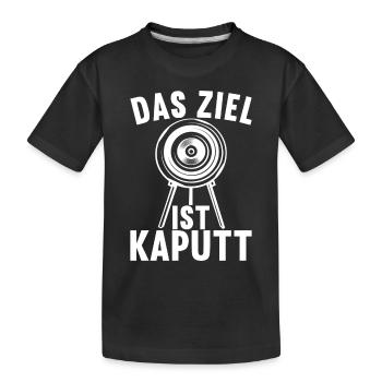 Bogenschießen Bogenschütze Arrow - Kinder Premium Bio T-Shirt - Schwarz - Vorne