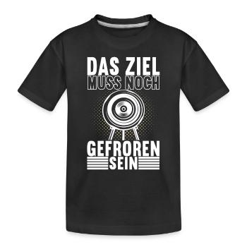 Bogenschießen Bogenschütze Arrow - Kinder Premium Bio T-Shirt - Schwarz - Vorne