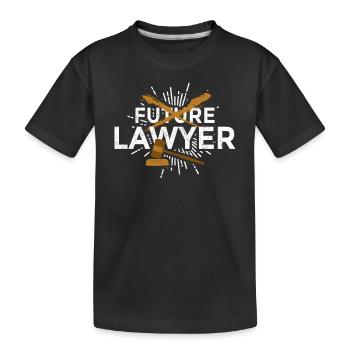 Finally Lawyer Lawyer Lawyer Jura - Kids' Premium Organic T-Shirt - black - Front