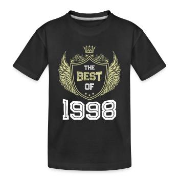 1998 best of - Kinder Premium Bio T-Shirt - Schwarz - Vorne