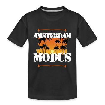 Amsterdam Mode - T-shirt bio Premium Enfant - noir - Devant