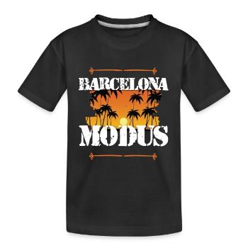 Mode Barcelone - T-shirt bio Premium Enfant - noir - Devant