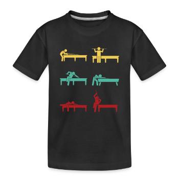 Billard Cue Sports Et Snooker Tournoi - T-shirt bio Premium Enfant - noir - Devant