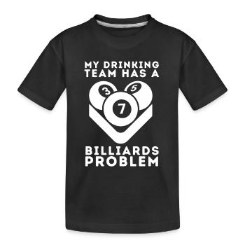 Billard Cue Sports Et Snooker Tournoi - T-shirt bio Premium Enfant - noir - Devant
