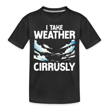 Météorologue Prévisions météorologiques - T-shirt bio Premium Enfant - noir - Devant