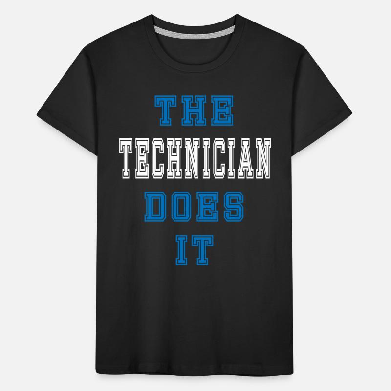 The Techniker does it Techniker Geschenk Kinder Premium Bio T-Shirt