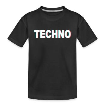 Techno - T-shirt bio Premium Enfant - noir - Devant