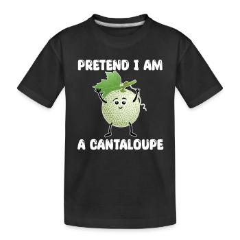 Melon cantaloup - T-shirt bio Premium Enfant - noir - Devant
