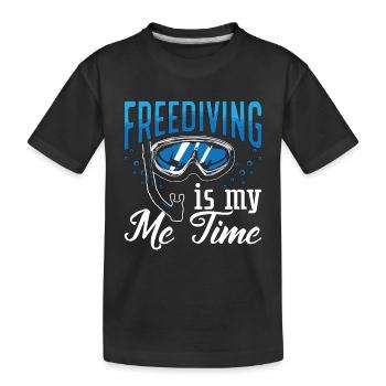 Apnée Apnée Apnée Cadeau de plongée en apnée - T-shirt bio Premium Enfant - noir - Devant
