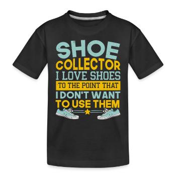 Collection de chaussures Collection de chaussures Sneaker Sneakerhead - T-shirt bio Premium Enfant - noir - Devant
