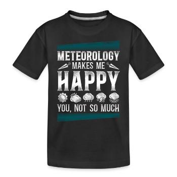 Météorologue Prévisions météorologiques - T-shirt bio Premium Enfant - noir - Devant