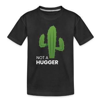 Je ne suis pas un cactus hugger - T-shirt bio Premium Enfant - noir - Devant