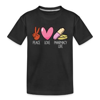 Technicien en pharmacie Cadeau de technicien en pharmacie - T-shirt bio Premium Enfant - noir - Devant