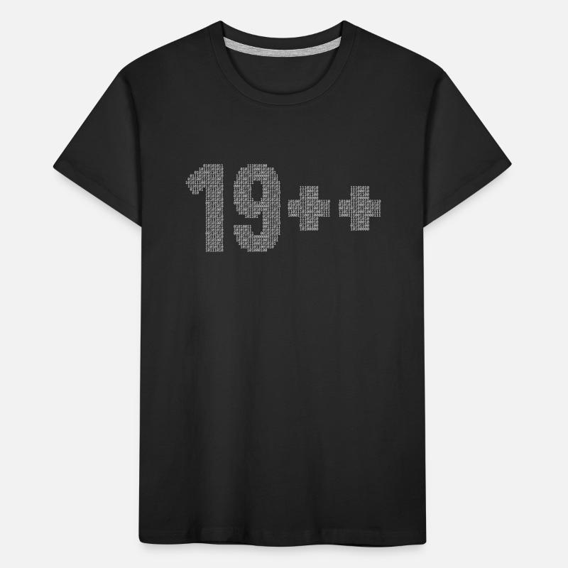 19++ Software Developer Full Stack Coder 20th Kids' Premium Organic T-Shirt