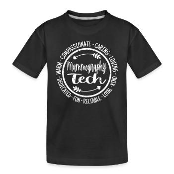 Mammographie Tech Rad Tech Vintage - T-shirt bio Premium Enfant - noir - Devant