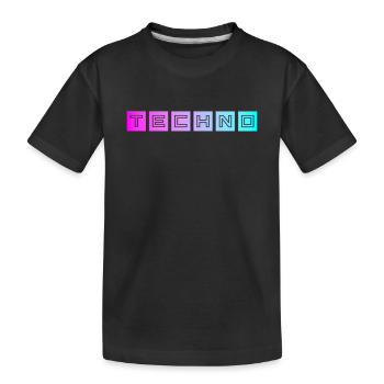 Techno - T-shirt bio Premium Enfant - noir - Devant